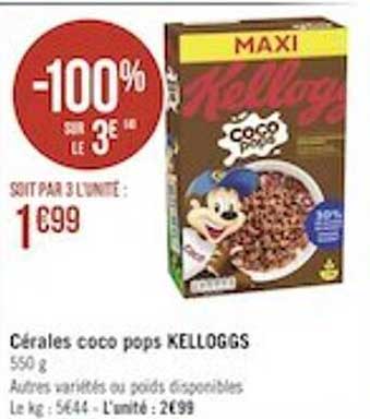Céréales Coco Pops Kellogg's