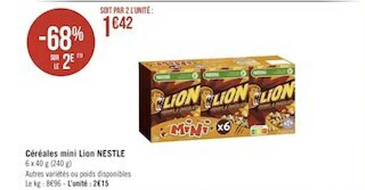 Céréales Mini Lion Nestlé