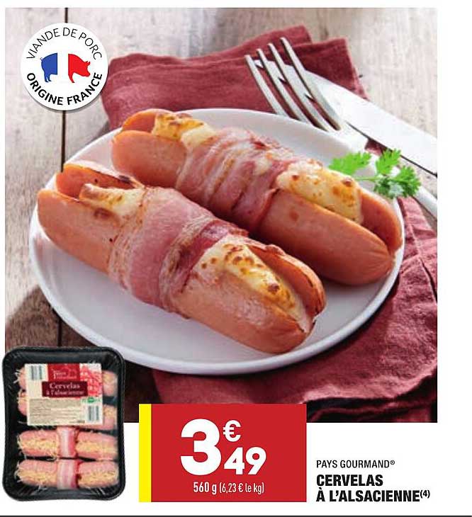 cervelas à l'alsacienne pays gourmand