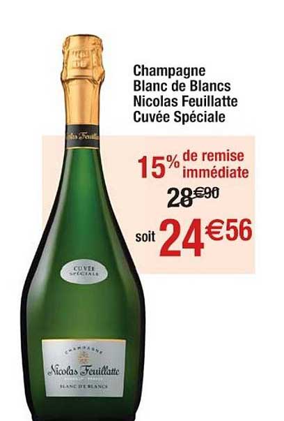 Champagne Blanc De Blancs Nicolas Feuillatte Cuvée Spéciale 15% De Remise Immédiate