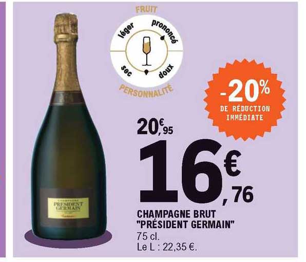 Champagne Brut "président Germain"