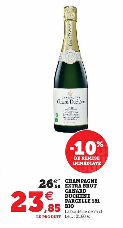 champagne extra brut canard duchêne parcelle 181 bio