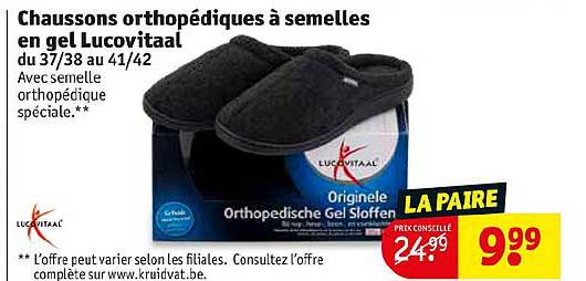 Chaussons Orthopédiques à Semelles En Gel Lucovitaal