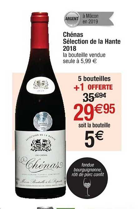 chénas sélection de la hante 2018