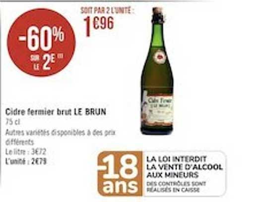 Cidre Fermier Brut Le Brun