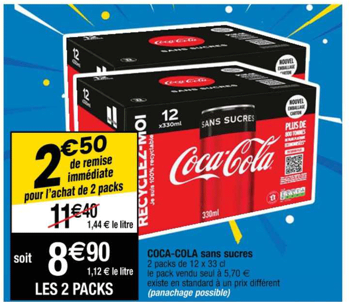 coca-cola sans sucres