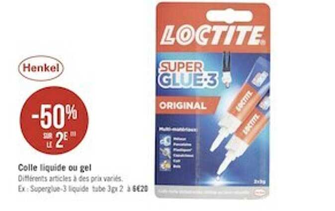 colle liquide ou gel henkel