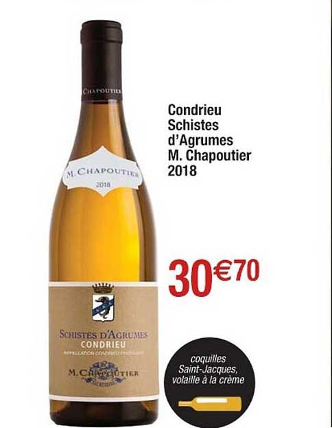 condrieu schistes d'agrumes m. chapoutier 2018
