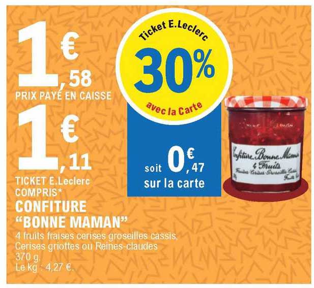 confiture "bonne maman"