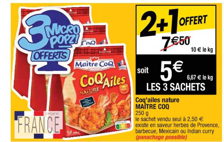 coq'ailes nature maître coq