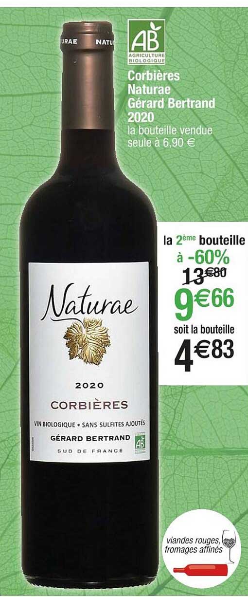 corbières naturae gérard bertrand 2020
