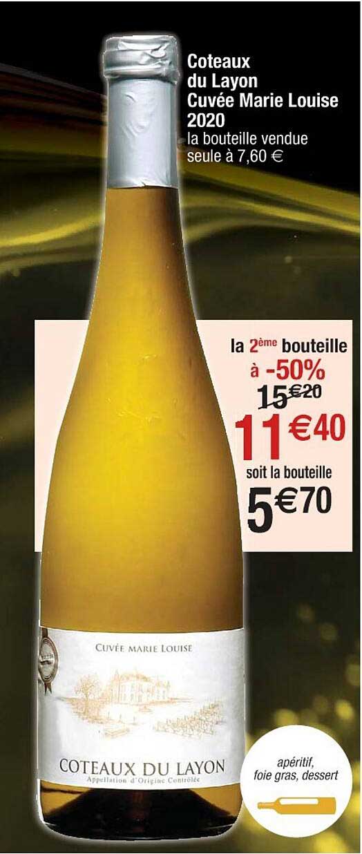 côteaux du layon cuvée marie louise 2020