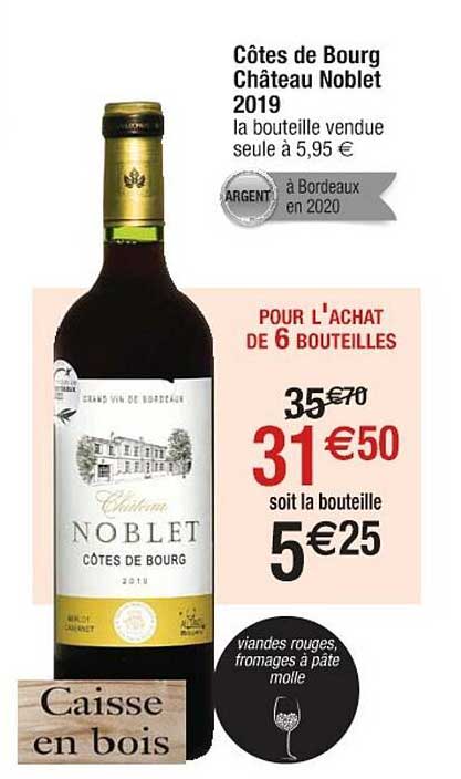 côtes de bourg château noblet 2019