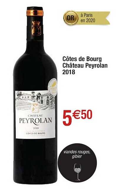 côtes de bourg château peyrolan 2018
