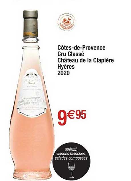 côtes-de-provence cru classé château de la clapière hyères 2020