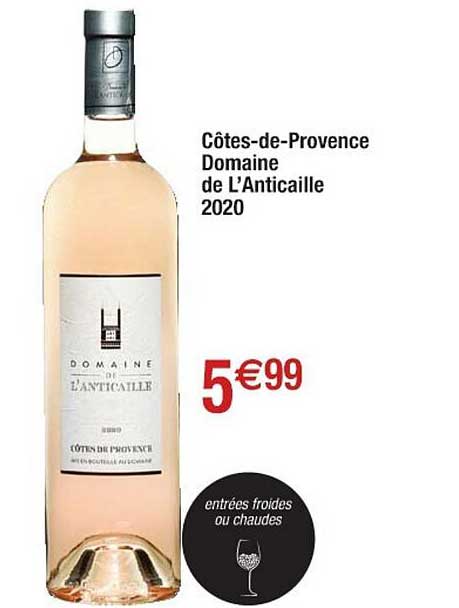 côtes-de-provence domaine de l'anticaille 2020