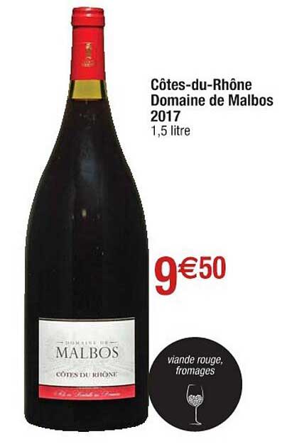 côtes-du-rhône domaine de malbos 2017