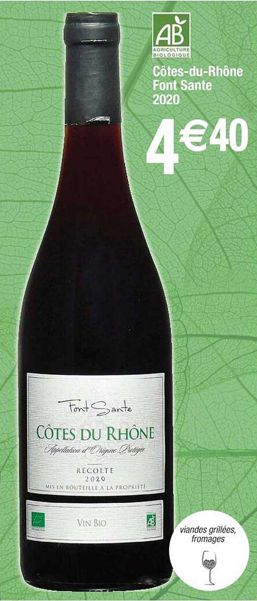 côtes-du-rhône font sante 2020