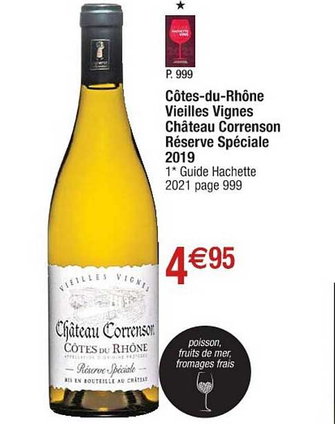 côtes-du-rhône vieilles vignes château correnson réserve spéciale 2019