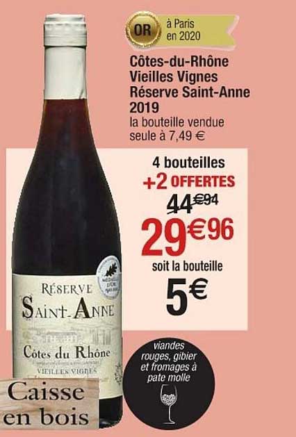 côtes-du-rhône vieilles vignes réserve saint-anne 2019