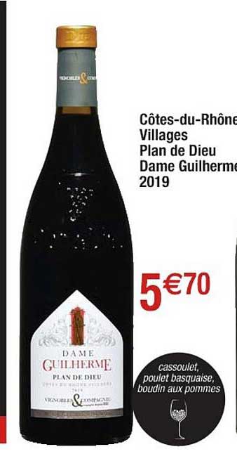 côtes-du-rhône villages plan de dieu dame guilherme 2019