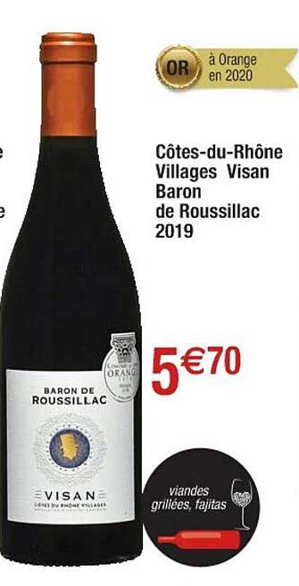 côtes-du-rhône villages visan baron de roussillac