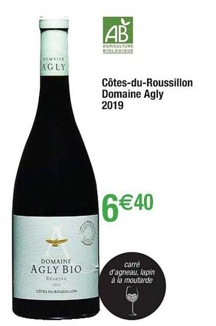 côtes-du-roussillon domaine agly 2019