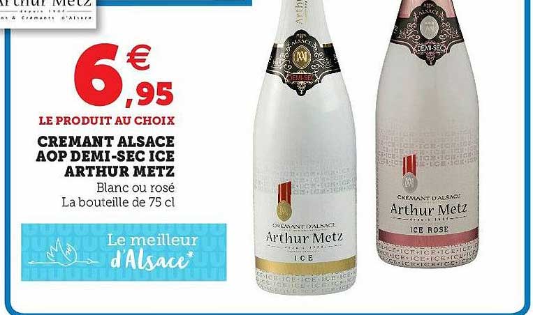 crémant alsace aop demi-sec ice arthur metz