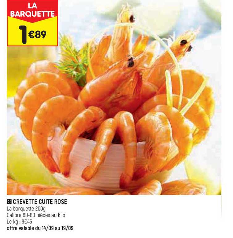 Crevette Cuite Rose