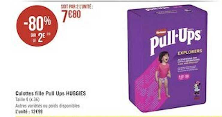 culottes fille pull ups huggies