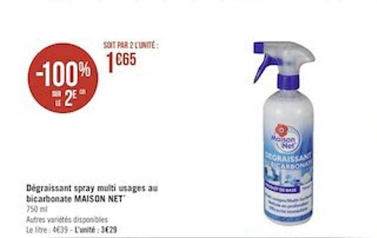 Dégraissant Spray Multi Usages Au Bicarbonate Maison Net