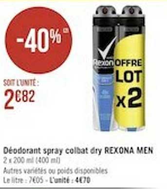 Déodorant Spray Colbat Dry Rexona Men
