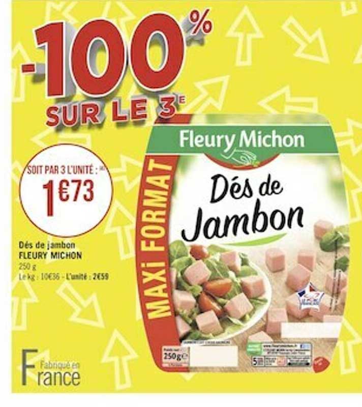 dés de jambon fleury michon