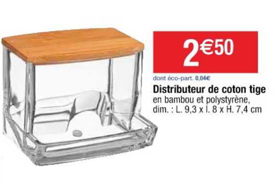 distributeur de coton tige