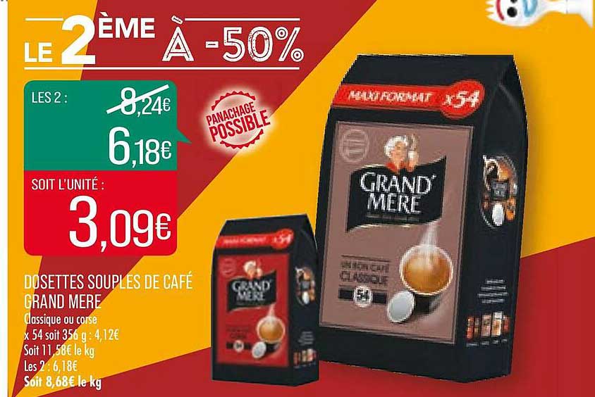 dosettes souples de café grand mère