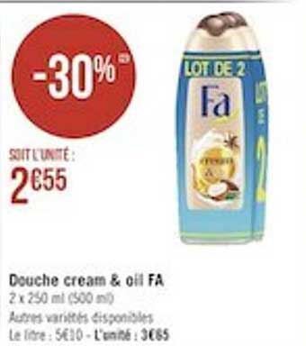 douche cream & oil fa