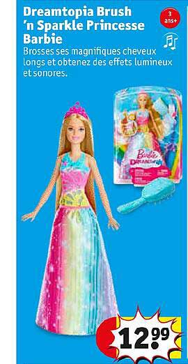 dreamtopia brush'n sparkle princesse barbie