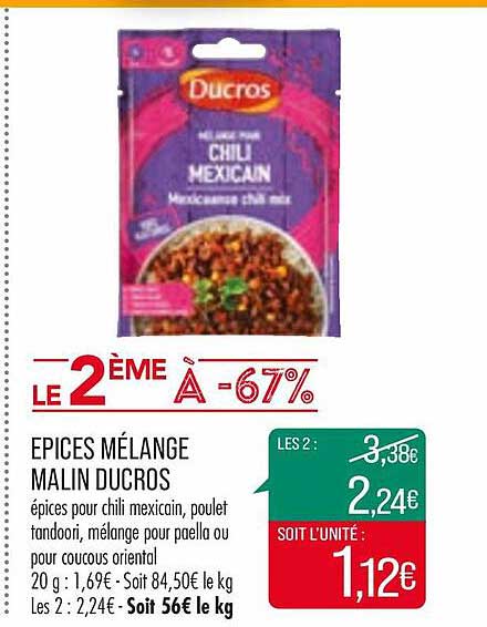 épices Mélange Malin Ducros
