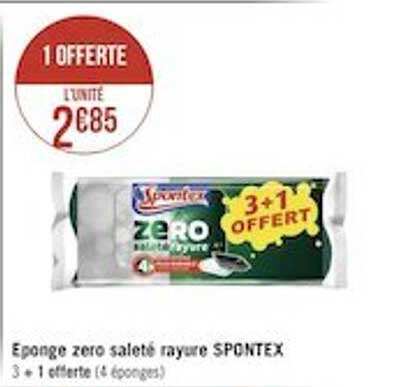éponge zéro saleté rayure spontex