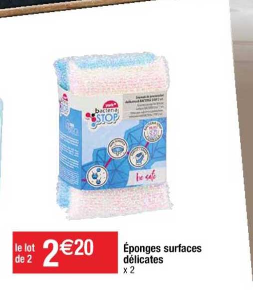 éponges surfaces délicates
