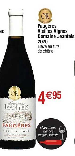 faugères vieilles vignes domaine jeantels 2020