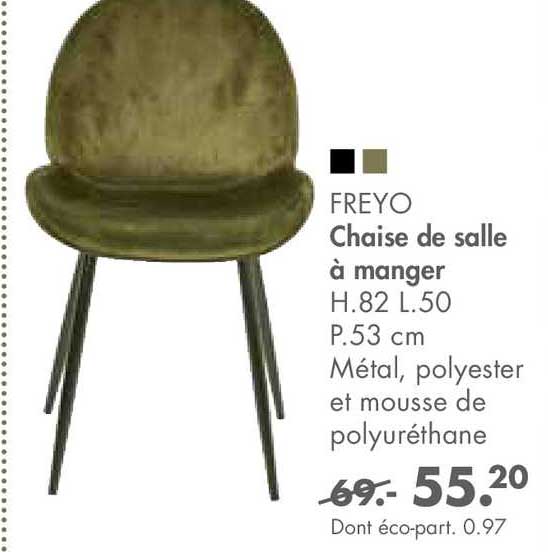 freyo chaise de salle à manger