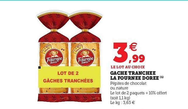 gâche tranchée la fournée dorée