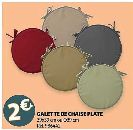 Galette De Chaise Plate