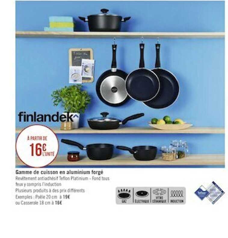 gamme de cuisson en aluminium forgé finlandek^