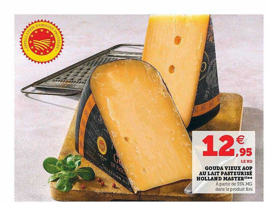 gouda vieux aop au lait pasteurisé holland master