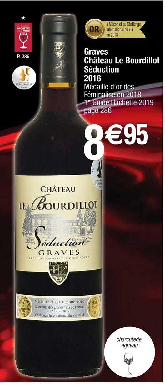 Graves Château Le Bourdillot Séduction 2016