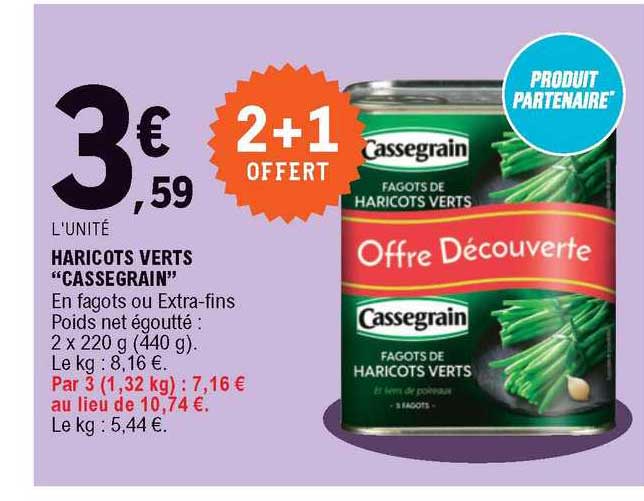 Haricots Verts "cassegrain"