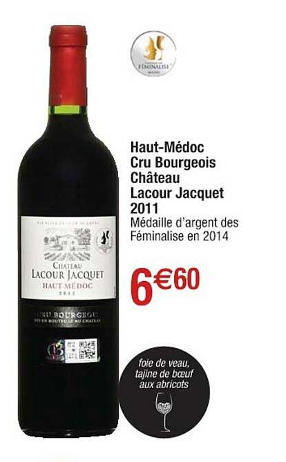haut-médoc cru bourgeois château lacour jacquet 2011