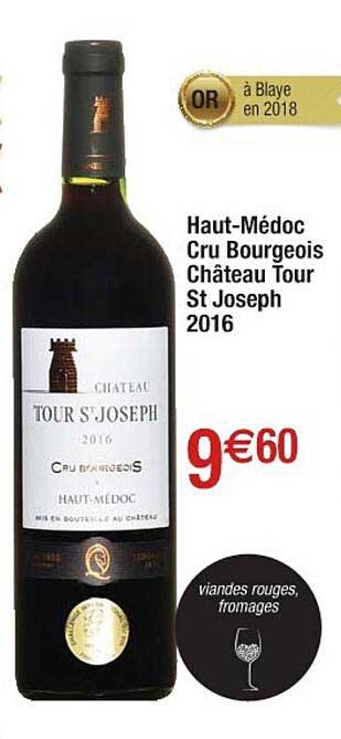 haut-médoc cru bourgeois château tour st joseph 2016